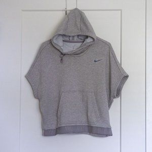 Nike short sleeved cropped hoodie